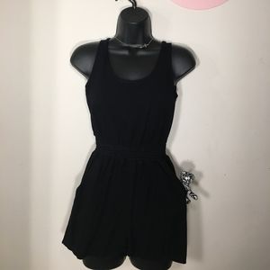 Black Wet Seal Romper with pockets